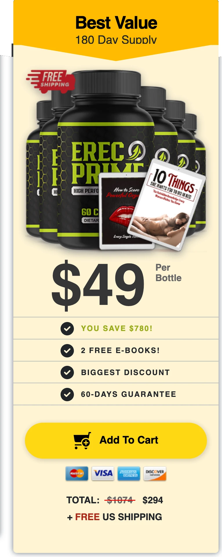 ErecPrime 6 bottles